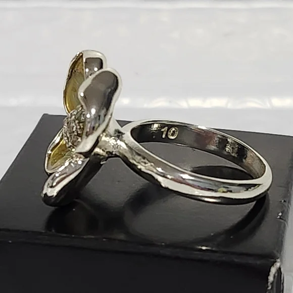 Avon Garden Beauties Flower Ring Size 10 - Picture 5 of 10